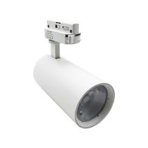 Silamp - Spot led sur Rail 30W 60° Monophasé blanc - Blanc Neutre 4000K - 5500K