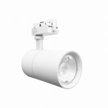 Spot led sur Rail 30W 80° Compact Monophasé blanc - Blanc Neutre 4000K - 5500K Silamp