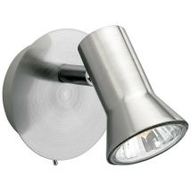 Firstlight Products - Firstlight Magnum - 1 Light Single Spot (Switched) Brushed Steel, GU10