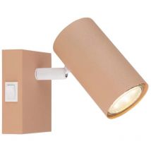 Spot mural applique spot spot lampe de salon orientable pêche h 10 cm