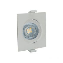 Spot orientable à encastrer carré 6,5 W 3000°K blanc - ASLO