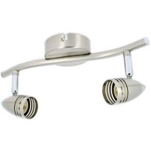 Arum Lighting - Spot Plafonnier orientable 2 têtes GU10 columbus