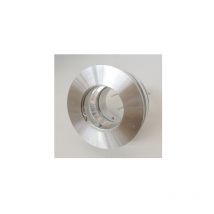 Spot semi encastré fixe ø 90mm alu brossé pour lampe GU5.3 12V (non incl) sans transfo IP20 abrivar Trajectoire 112700