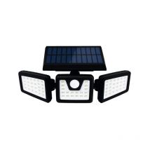 Spot Solaire 3 Tetes Avec Ir 800 Lumens