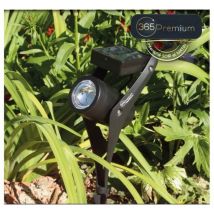 Projecteur solaire Power Spot Noir 50 lumens intelligent 365 Premium