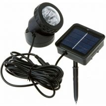 Vuszr - Spot solaire à led - Éclairage de bassin - Éclairage solaire submersible - Éclairage de jardin - Éclairage de paysage - Pour terrasse,