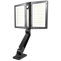 Spot solaire à deux têtes détecteur CLIPPER BLACK Noir ABS 8,5W