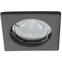 Anillo decorativo lugar receso – acero negro mate – cuadrado 76x76mm – GU10/Gx5.3