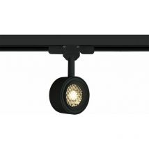 Zambelis - Spot Sur Rail led 3 Allumages D70 8W Variable Noir Sablé 36 ° - Blanc chaud - 3000K