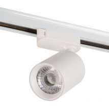 Spot sur Rail Monophasé 10W COB Orientable Sans Scintillement Blanc 4000oK [1916-TL-10W-MW]