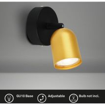 Spotleuchte Deckenleuchte Deckenstrahler Wandleuchte Schwenkbar Schwarz-Gold