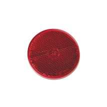 Spot-light - spotlight lot de 4 catadioptres rond adhésif réflecteur rond, cataphote - coloris : rouge - diamètre : 60MM - forme : ronde -