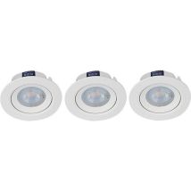 Led's Light Spots 3 Stk, 5w, 2700k, 360lm, Weiß - Dimmbar - 82 X 42 Mm