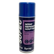Bombe de peinture aérosol SOFEC – Spray aérosol réparation gouttelette 400ml – Effet gouttelette – Blanc