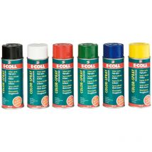 Vernis en aérosol – Spray couleur brillant 400 ml vert feuille – Aspect de finition, Famille de couleur – E-Coll