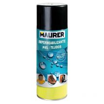 Maurer - spray impermeabilizante piel y tejidos 400 ml. , Spray impermeabilizante piel tejido.- Spray para impermeabilizr calzado, tejidos, etc.