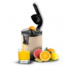 Spremiagrumi elettrico a leva retrò con potenza di 600 w, filtro in acciaio inossidabile, cono spremitore in plastica, leva per estrarre la polpa e