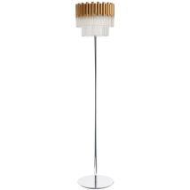 Lampada da terra contemporanea in vetro oro, cristallo - Spring Lighting