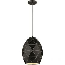 Sospensione a soffitto a 1 luce bianco, nero opaco, E27 - Spring Lighting