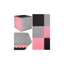 Puzzlematte große Spielmatte 179 x 179 cm mit Quadratmuster EVA-Schaum Lernmatte für Kleinkinder große Puzzles - Springos