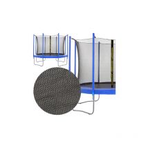 Springos - Red de seguridad para cama elástica 396 cm Red de seguridad para cama elástica con 8 postes Altura: 180 cm Red anticaídas Accesorios de