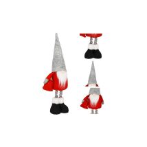 Springos Weihnachtswichtel Dekofigur Zwerg Bxh 20x42 Cm Weihnachtsfigur Stehend Zipfelmütze Mit Schneeflocke Gestreifte Strümpfe Zwerg Für Brave 