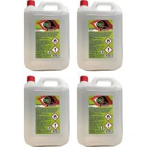 4 pie'ces - 20 litres - Bioe'thanol combustible poeles Bio Sprint 5 litres 99,9 % inodore sans fume'e naturelle sans soufre