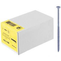 Spanplattenschraube 6,0 x 60 mm – Voll- und Teilgewinde – blau verzinkt – E-Normpro
