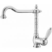 Porta&bini - Küchenspülenmischer mit verstellbarem Auslauf New Old 50470 Kupfer - weiß