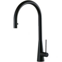 Newform Rubinetterie - Küchenspülmischer mit ausziehbarer ausziehbarer Dusche Newform Ycon 64213.21.018 matt-schwarz