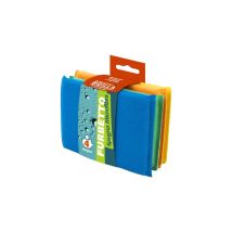 Spugna Furbetto in Microfibra – Set 4 Pezzi – Pulizia Piatti e Superfici Lucide – La Briantina