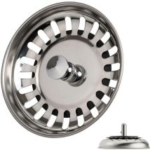 Spülbecken-siebstopfen, Durchmesser 78 Mm, Universeller Edelstahl-küchenabflussfilter Für Badezimmerspülen