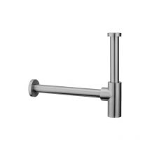 Spülbeckensiphon aus gebürstetem Stahl im Flaschendesign – Paffoni Steel