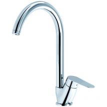 Eurorama - Spültischmischer mit drehbarem Auslauf aus verchromtem Messing – Reno23