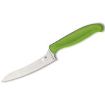 Ste-k14pgn Couteau De Cuisine Multi-usages Z-cut Avec Drop Point 10.9 Cm De Long Lame Lisse Acier Cts Bd1n Avec Manche En Polypropylène Vert - 