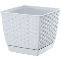 Bergland - Pot de ratolla carré 2,5L, dimensions (mm) 165x165x142, couleur blanche