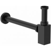 Aquari - Square Bottle Trap Waste for Wash Basin Sink Bathroom Black 1 1/4' Modern
