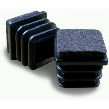Dewdat - Square Incoming End Cap for Chair Leg dimension 20 x 20 mm outside with Cem Anti-noise and Anti-scratch Felt