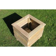 Churnet Valley - Square Planters, Wooden Garden Pot/Tub for Plants - L40 x W40 x H40 cm - Fully Assembled