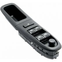 Commutateur de lève-vitre électronique avant gauche commutateur de contrôleur de fenêtre 6554CF remplacement pour Peugeot 406 8b 1995-2004 - Le noir