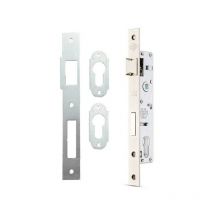 Kale Kilit - Serrure de portail à larder trou inox de cylindre européen i axe a 35mm + gâche