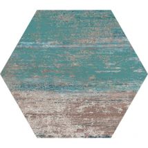 Carrelage hexagonal Harma mix bleu 22x25 cm
