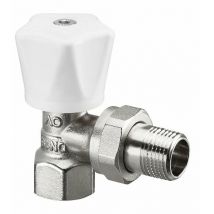 Oventrop - Robinet manuel dn 15, Rp ½ x r ½, pn 10- modèle équerre, poignée manuelle blanche - 1190504