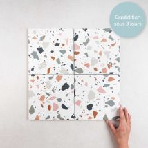 Inceazahar - Carrelage interieur terrazzo trendy 20x20 Mix (1m²) - Les Carreaux de Jean