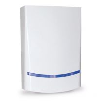 AMC - srl 800 wb Zweiwege-Funksirene für den Außenbereich - Farbe weiß - blaues LED-Blinklicht - 868 MHz