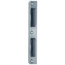 Contropiastra ad angolo alluminio argento angolo 20mm tondo diametro 8mm din l / r SSF