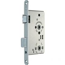 Serrure à mortaise .bad 20/ 65/78/8mm din Droite argenté rd Kl 3 Zinc coulé sous pression SSF