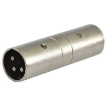 Ssq Ha13 Ss-1853 Adaptateur Xlr Mâle - Xlr Mâle Chrome