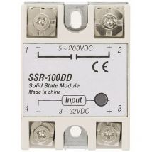 SSR-100DD Module de Relais à Semi-conducteurs Entrée dc 3-32V dc Relais Solide Relais Statique relais