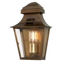 Elstead - 1 Light Outdoor Wall Lantern Light Solid Brass IP44, E27